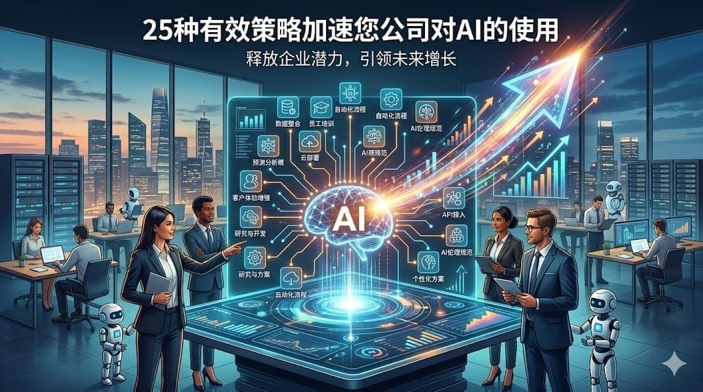 25种有效策略加速您公司对AI的使用