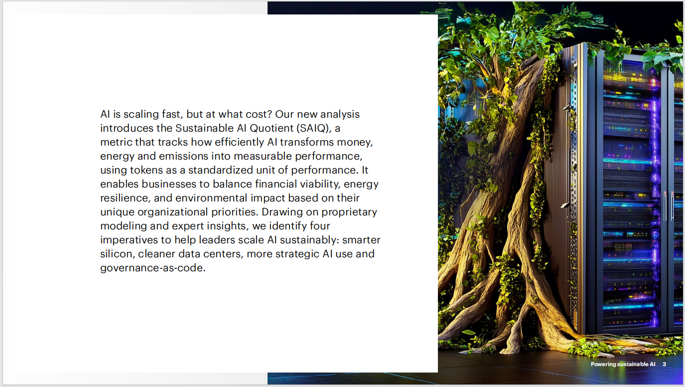 Powering sustainable AI